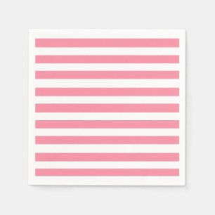 Soft Pink and White Stripes Napkin