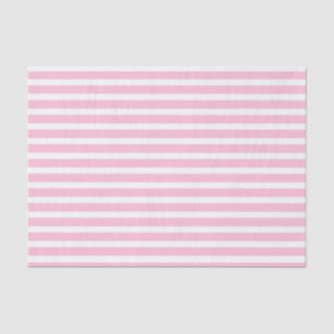 Soft Pink and White Stripes Tissue Paper