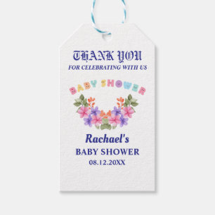 Soft Pink Baby Shower, Baby Girl Shower Gift Tags