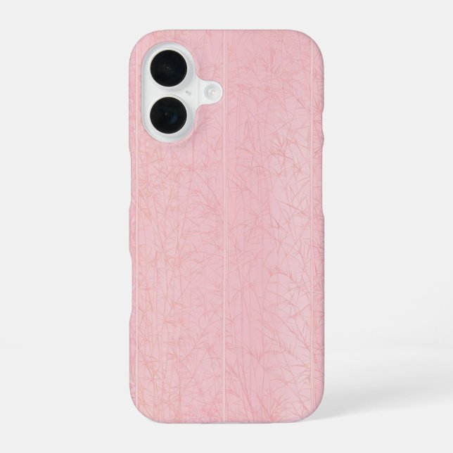 Soft Pink Bamboo Forest Phone Case (Back)