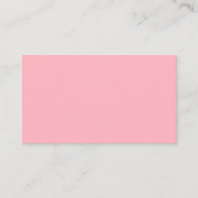 Soft Pink Blank Business Card (Front)