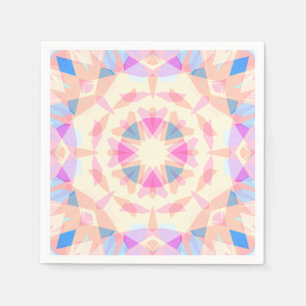 Soft Pink Blue Magic Star Halloween Rainbow Decor Napkin