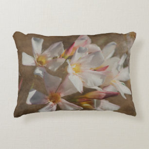 Soft Pink Blush Oleander Digital Art Decorative Cushion