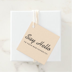 Soft Pink Business Packaging Tag