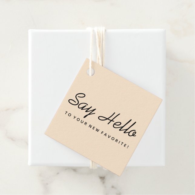 Soft Pink Business Packaging Tag (In Situ)