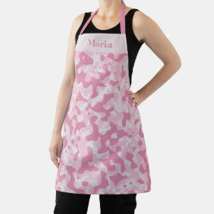 Soft Pink Camouflage Design Apron