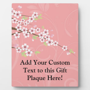 Soft Pink Cherry Blossom Plaque