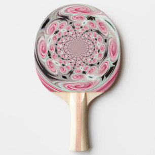 Soft Pink Clouds Swirl Reflection Canvas Print Ping Pong Paddle