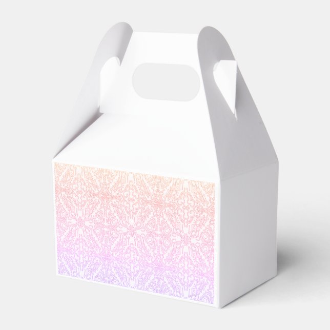 Soft Pink Dream Mandala pattern series Favour Box (Front Side)