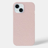 Soft Pink Elegant Faux Leather Phone Case