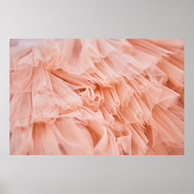 Soft pink fabric in pastel colours. Fabrics  Poster (Front)