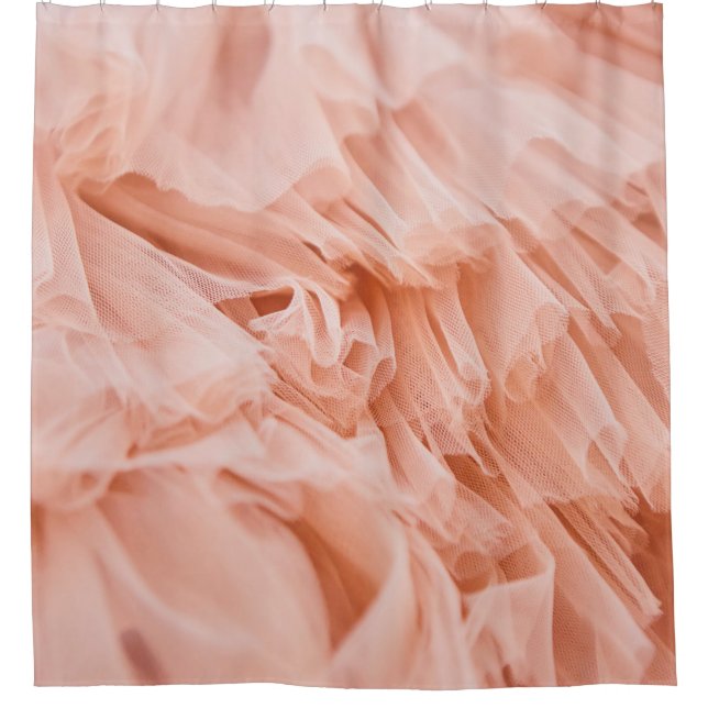 Soft pink fabric in pastel colours. Fabrics  Shower Curtain (Front)