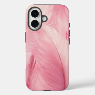 Soft Pink Flamingo Feather Phone Case