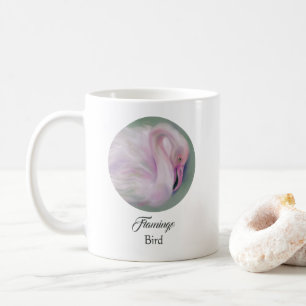 Soft Pink Flamingo Pastel Personalised Coffee Mug