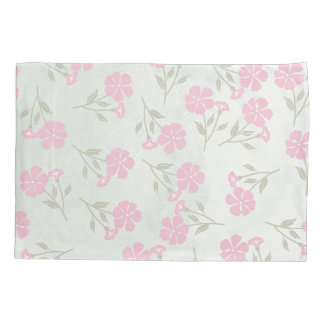 Soft Pink Floral Pillowcase