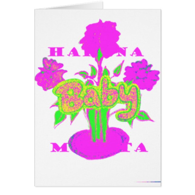 Soft Pink Flower Art: A Baby's Touch. (Front)