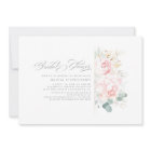 Soft Pink Flowers and Gold Greenery Bridal Shower 