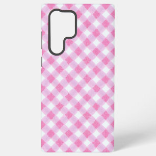 Soft Pink Gingham Check Pattern Phone Case