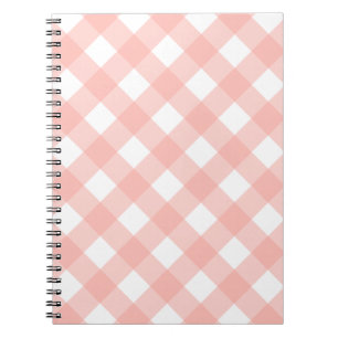 Soft Pink Gingham Notebook