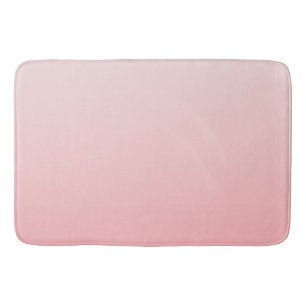 Soft pink gradient bath mat