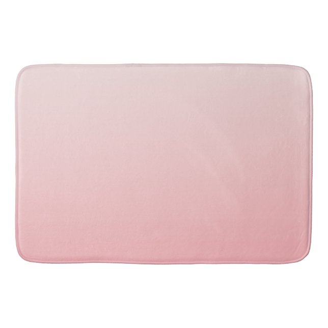 Soft pink gradient bath mat (Front)