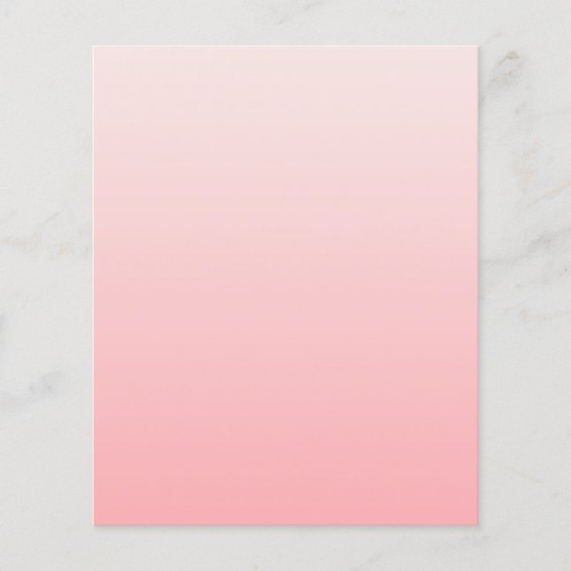 Soft pink gradient flyer (Front)
