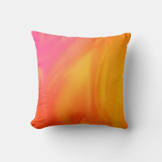 Soft pink Gradient orange  Abstract Multi Colour Cushion