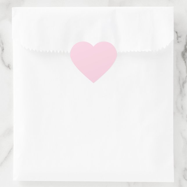 Soft Pink Heart Sticker (Bag)