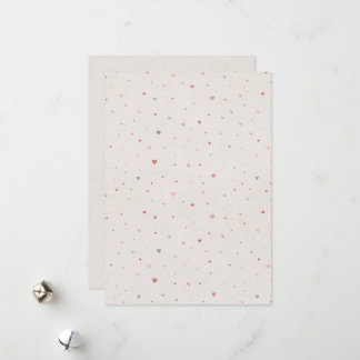 Soft Pink Hearts Pattern Postcard