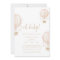Soft-Pink Hot Air Balloon Baby Shower Invitation