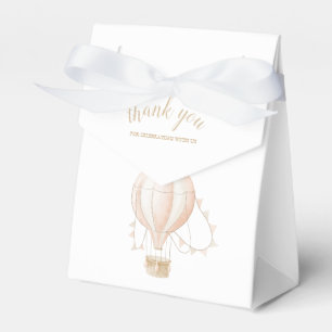 Soft-Pink Hot Air Balloon Favour Box