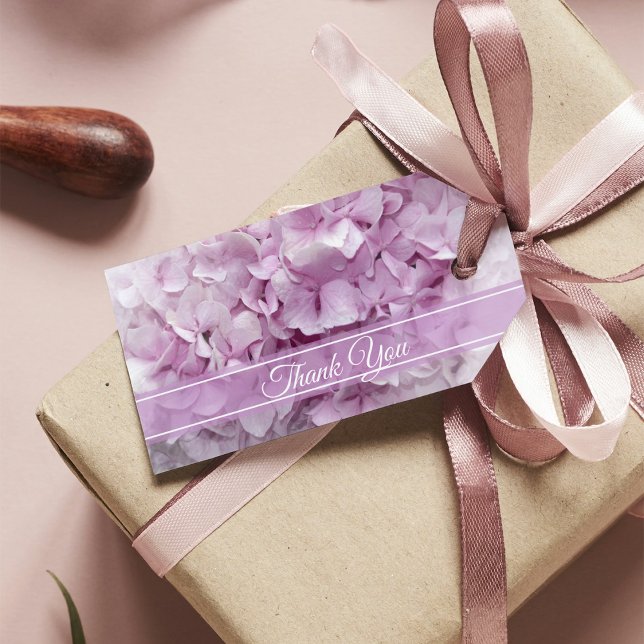 Soft Pink Hydrangea Wedding Favour Tags (Creator Uploaded)