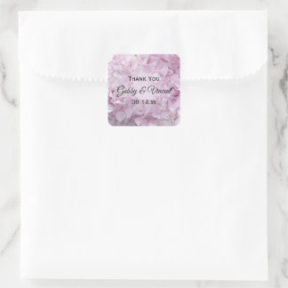 Soft Pink Hydrangea Wedding Thank You Favour Tags