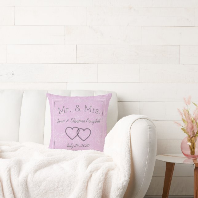 Soft Pink Keepsake Cushion (Couch)