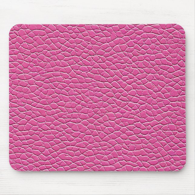 💗 Soft Pink Leather Chic Calm Office 💗 Mouse Mat (Front)