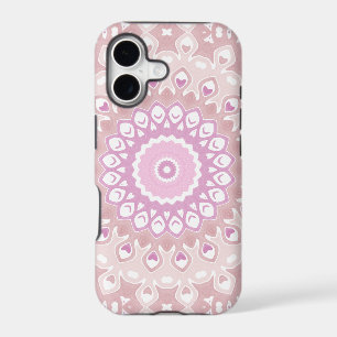 Soft Pink Mandala with Heart and Petal Motifs