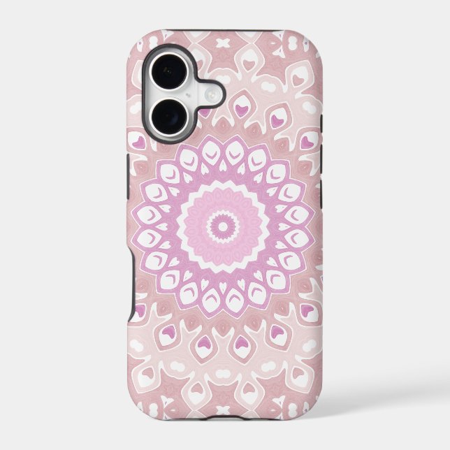 Soft Pink Mandala with Heart and Petal Motifs (Back)