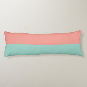 Soft Pink Peach Amber Yucca and Arbor Green Horiz Body Cushion