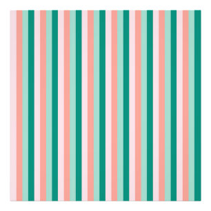 Soft Pink Peach Amber Yucca and Arbor Green Pinstr Photo Print