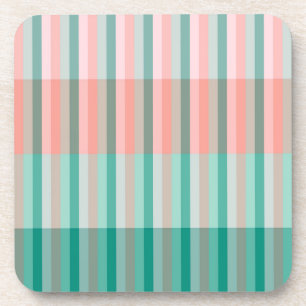 Soft Pink Peach Amber Yucca and Arbor Green Trans Coaster