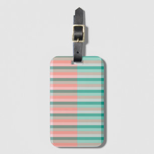 Soft Pink Peach Amber Yucca and Arbor Green Trans Luggage Tag