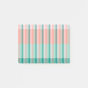 Soft Pink Peach Amber Yucca and Arbor Green Trans Post-it Notes