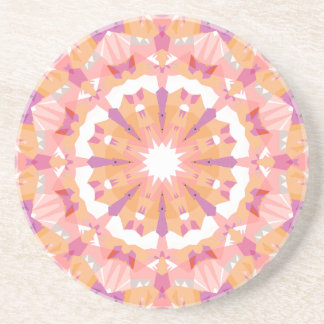 Soft Pink Peach Purple Star Pastel Eclectic Decor Coaster