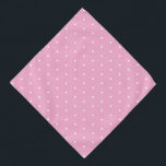 Soft Pink Pet 22 Inch Sqr Bandanna with White Dots<br><div class="desc">Style your furry friend with this adorable 22-inch square Soft Pink Pet Bandanna,  featuring classic white polka dots. Made from lightweight,  breatheable fabric,  it's comfortable for everyday wear or special occasions. The charming pastel pink adds a sweet,  playful touch to your pet’s look.</div>
