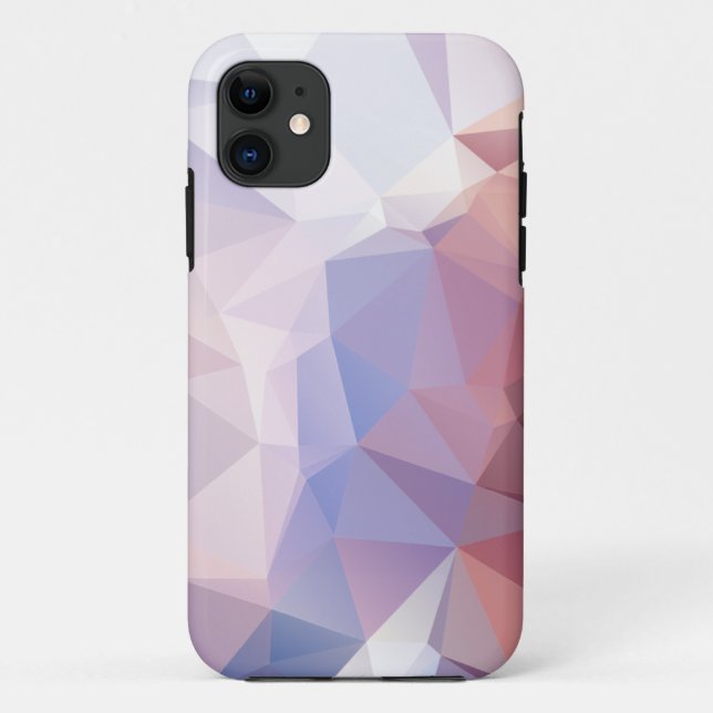 Soft Pink Purple Abstract Pyramid Pattern Case-Mat Case-Mate iPhone Case (Back)