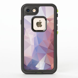 Soft Pink Purple Abstract Pyramid Pattern