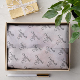 Soft Pink Purple Marble Tissue Paper