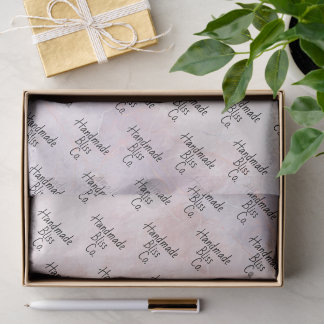 Soft Pink Purple Marble Tissue Paper