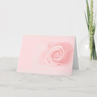 Soft pink rose card