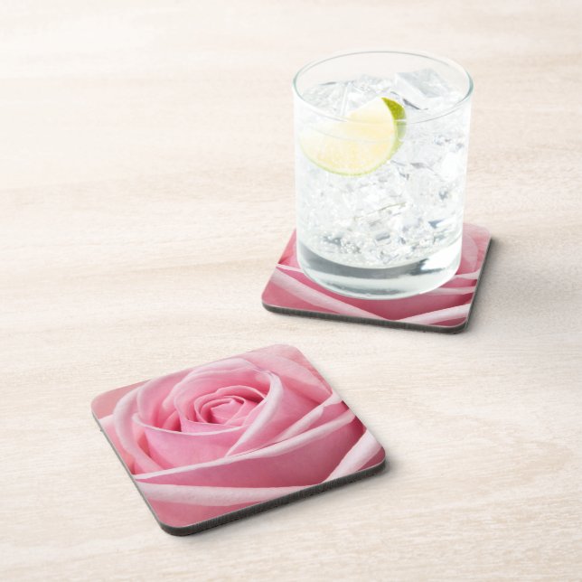 Soft Pink Rose Coaster (Right Side)